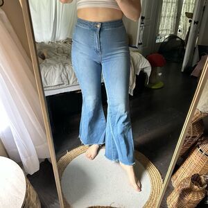 Free People 26 Women’s Just Float On Flare Bell Bottom Jeans